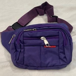 2/$10 Purple Nylon Fanny pack/crossbody bag/sling pack-NEW